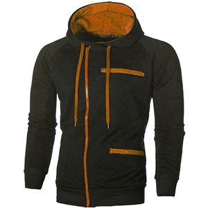 เสื้อฮู้ดดี้ผู้ชาย ผ้าฟลีซผสม ซิปหน้า สวมใส่สบาย ลายกราฟิก ผ้าฝ้าย ย้อมสีแบบไทได สำหรับผู้ชาย - Product Image 4