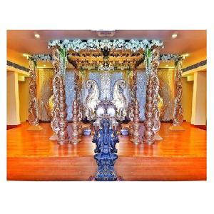 Mandap Rústico con Temática de Boda India Vintage, Decoración Única para Mandap de Boda, Mandaps de FRP con Diseño de Cisne para Bodas del Sur de Asia, Singapur, EE. UU. - Product Image 1