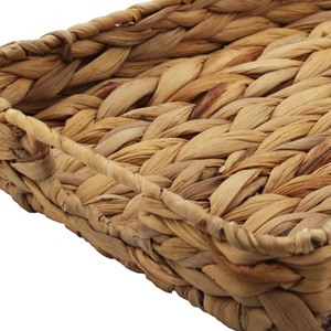Vietrustic Rectangle Bamboo Water Hyacinth Serving <b>Tray</b> Custom Size Home & Commercial Use Handmade in Vietnam - Product Image 3