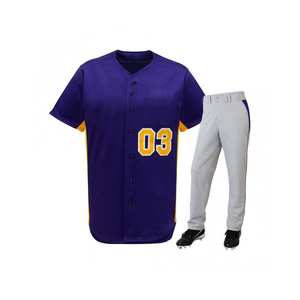 Directement OEM Usine Conception Personnalisée de Baseball & Softball Uniformes d'Équipe Haute Qualité Respirant Tackle Sergé Adultes Plus Taille Joueurs - Product Image 4