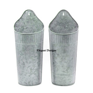 Jardinière de luxe faite à la main de haute qualité de couleur personnalisée jardinière murale galvanisée forme de seau Offre Spéciale jardin décoratif maison - Product Image 2