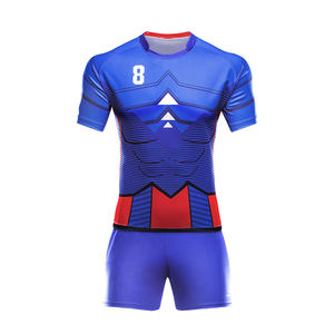 Hombres Sublimación personalizada Impreso Ropa deportiva Equipo Rugby Jersey Uniformes - Product Image 3