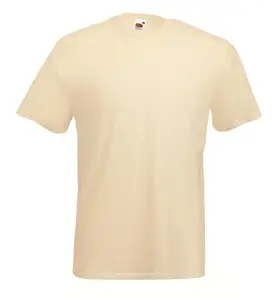 Американская одежда, американская одежда, 2001 футболка из тонкого Джерси, Мужская стандартная хлопковая Футболка с круглым вырезом, 150, GSM бежевый
