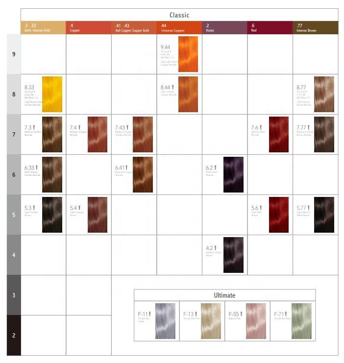 สมุดแผนภูมิสีผม