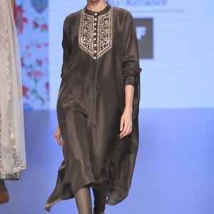 NEW--STYLISH bordadas en KURTA, pantalón con hermoso trabajo DABKA ZARDOZI, para fiesta/BASE diaria = 2021 - Product Image 1