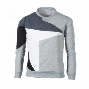 Perfectเสื้อสเวตเตอร์คอกลมผู้ชาย,เสื้อกันหนาวใส่วิ่งมีฮูดสีตัดกันสามารถใส่ในยิมได้ - Product Image 3