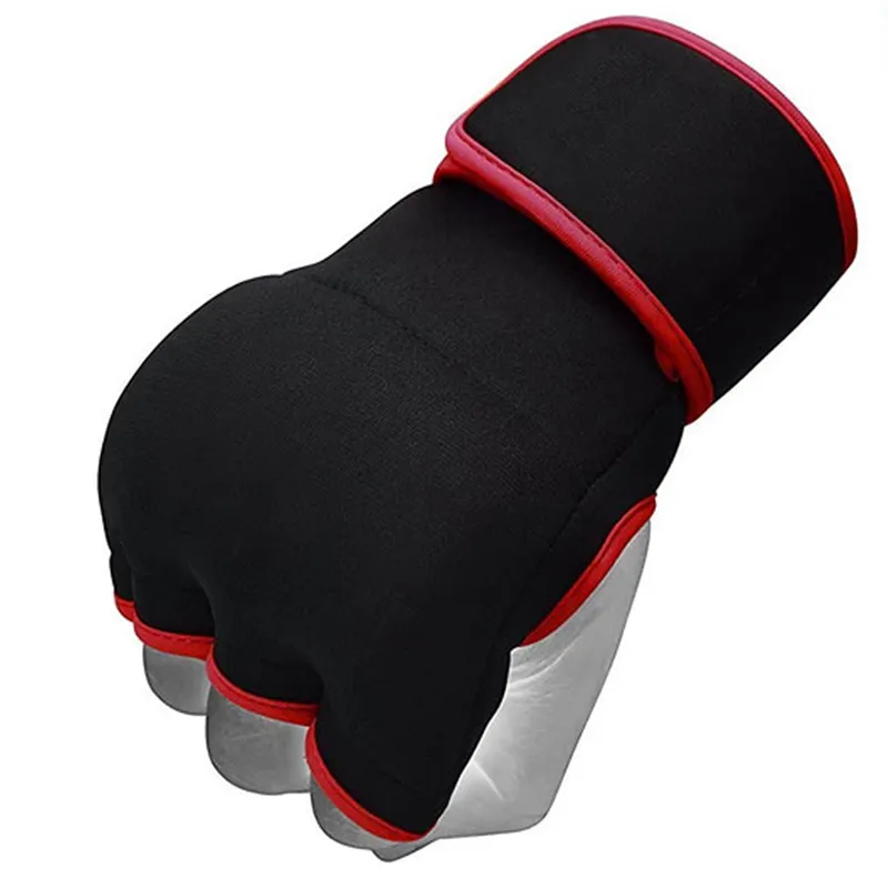 Boxe Mano Avvolge Guanti Interni per la Punzonatura, In Neoprene Imbottito Pugno di Protezione Bende sotto Guanti con Quick Polso Lungo Supp