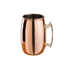 Taza de agua de cobre para beber agua con acabado pulido brillante Taza de agua de cobre sólido Moscow Mule - Product Image 1