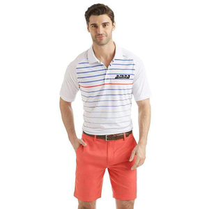 Polo a rayas para hombre, conjunto completo con pantalones cortos, nuevo diseño, 2020 - Product Image 1
