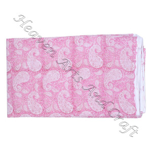 Tela de algodón puro 100% oscuro, hermosa Tela con estampado de bloques de mano Floral indio para mujeres y niños, bolsas de ropa, fundas de cortinas indias - Product Image 2