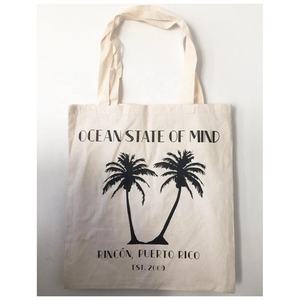 Bolso de mano de algodón ecológico para mujer con patrón de letras Logotipo impreso personalizado Correa para el hombro-Bolso de lona reutilizable - Product Image 2