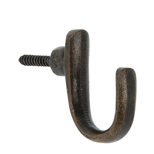 ตะขอแขวนผนังเหล็กหล่อสีบรอนซ์โบราณ - Product Image 1