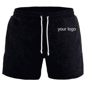 Pantalones cortos de lana con bolsillos y cremallera, informales - Product Image 2