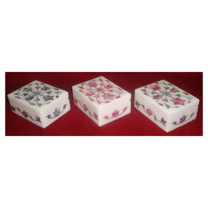 Boite cadeau Design Floral moderne, 1 pièce, ornée de perles colorées, cadeau - Product Image 1