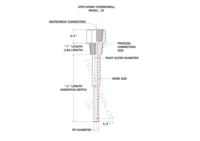 Protection Tube Test Temperature Instruments Stainless Steel Threaded Thermowell