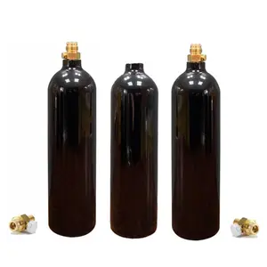 24oz custom coating color paintball pcp gun CO2 gas cylinder with on/off valve