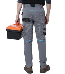 Pantalones cargo de algodón ligeros y cómodos para hombre, estilo informal de cintura media con características transpirables, patrón recto de bajo precio - Product Image 2