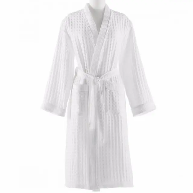 Weave Waffle Bath Robe High Water Absorbency 100% Soft Premium Quality Pure Cotton Women Light Weight Modern &Stylish