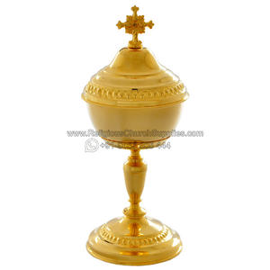 Ciboire en laiton sculpté à la main pour bougies CBM-1001 - Product Image 2