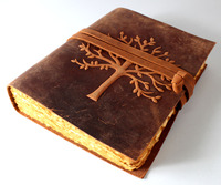 Journal en cuir gaufré Vintage artisanat en gros à la main en cuir de pierre Journal cahier avec serrure en cuir véritable relié quotidien