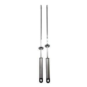 Juego de pinchos de Metal SS430 para barbacoa, alta calidad, con mango de acero inoxidable, 2 uds. - Product Image 1