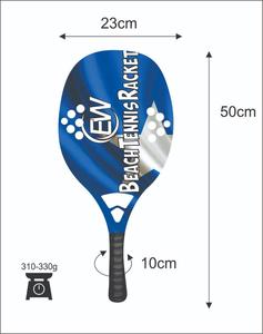 Raquettes de beach tennis personnalisées en carbone et fibre de verre, raquettes de paddle/Padel avec logos, combinaisons de couleurs, poids 310-330g, longueur 50cm - Product Image 2