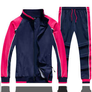 Chándal de invierno de lana de secado rápido ecológico para mujer, traje de gimnasio de talla XL con cremallera, estilo callejero, precio personalizado - Product Image 4