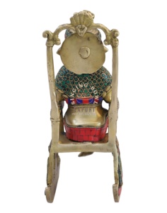 Estatua de Ganesh de latón de diseño moderno de alta calidad para fines decorativos - Product Image 5