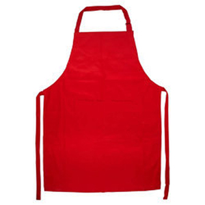 red cotton aprons without pocket for kids in bulk - Product Image 1
