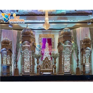 Escenario de Boda Hindú Rústico de Estilo Tradicional, Nuevo, Decoración de Boda Marroquí para Ceremonia de Recepción, Australia - Product Image 1