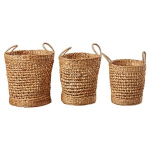 Ensemble de 3 paniers de bacs à eau en acier inoxydable, élément écologique naturel et utile pour le rangement dans la maison, l'environnement sain - Product Image 6