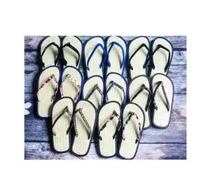 Hindistan cevizi terlik sandalet-çevre dostu terlik sandalet-Flip flop hindistan cevizi Fiber Seagrass hasır Vietnam