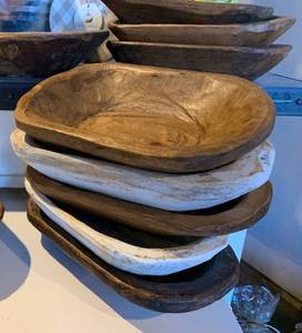 Bol de pâte de service en bois fait à la main de haute qualité au prix d'usine bol de pâte de 2 tailles différentes et forme carrée - Product Image 3