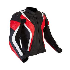 Fait Moto Vestes En Cuir Hommes Racing Street Biker Veste Durable Confortable et Élégant - Product Image 5
