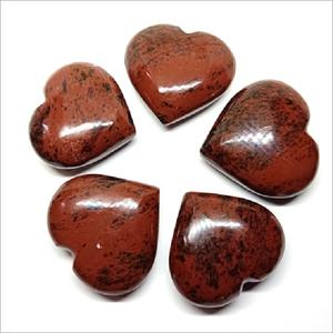 หินคริสตัลอาเกตสีแดงมะฮอกกานีขัดเงา รูปหัวใจพอง พรีเมียม สำหรับเสริมฮวงจุ้ย หินจิ๋วรูปหัวใจสำหรับบำบัดรักษา - Product Image 1