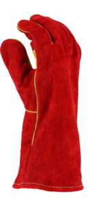 Gants de soudeurs en cuir de vachette fendu 2025 avec sangle de pouce renforcée Gants de travail en cuir fendu - Product Image 5