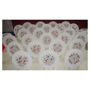 Belle plaque sculptée à la main, incrustation de marbre en 3d, joli cadeau du Ramadan - Product Image 1