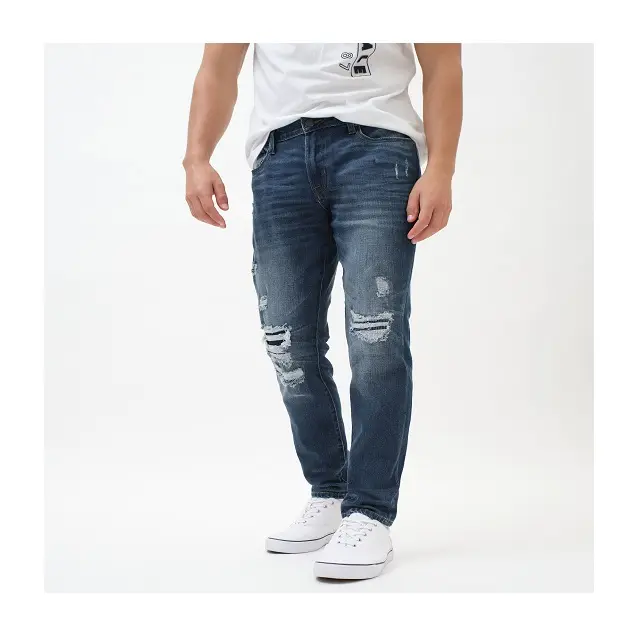 למעלה מכירת קיץ טרנדי Slim Fit Stretchable נמוך מותניים ג 'ינס זמין עבור גברים במחירים סבירים