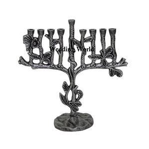 Aluminum Menorah Premium Quality Handmade Wholesale <b>Candle</b> Holder Latest Arrival Luxury New Fancy Metal <b>Candle</b> <b>Stand</b> - Product Image 3