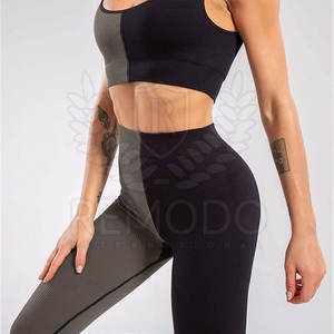 Ropa interior deportiva Sexy para mujer, ropa interior de Yoga, culturismo, gimnasio, conjuntos de Yoga de cintura alta para invierno - Product Image 3