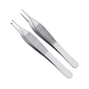Pinzas Adson de Acero Inoxidable para Tejidos Marrones, Grado Médico, Uso Hospitalario, en Existencia - Product Image 1