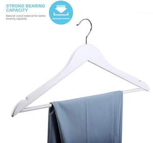 WHITE WOODEN HANGER WODEN <b>HOOK</b> to HANG WOODEN HANGERS for CLOTHES WOODEN WALL <b>HOOKS</b> - Product Image 4