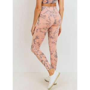 Customized CUSTOMIZED DESIGNED SELF LOVE TIE-DYE PERFORATED <b>SEAMLESS</b> <b>LEGGINGS</b> - Product Image 4