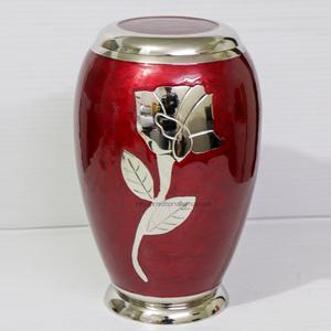 Contenedor de cenizas funerarias para cremación de adultos, de latón, plata, rosa, grabado, calidad prémium, restos humanos - Product Image 3