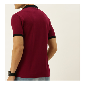 Camiseta Polo de hombre de Color rojo y negro 2025 de estilo único y de moda altamente personalizada más vendida disponible al mejor precio - Product Image 3