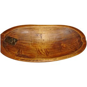 Bol à pâte en bois naturel couleur usine personnalisé grand bol en bois rustique avec écorce véritable écorce de pot en bois à vendre - Product Image 4