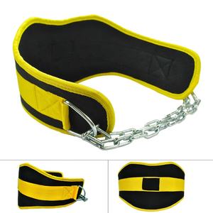 High Quality Custom <b>Weight</b> Lifting Neoprene Dipping <b>Belt</b> with 32" Heavy Duty Steel <b>Chain</b> Unisex Power Lifting Training Gym <b>Belt</b> - Product Image 2