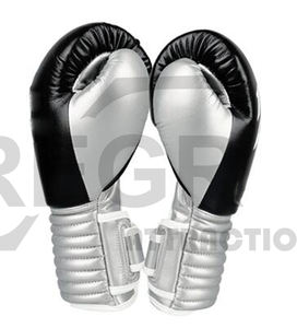 Guantes de boxeo en forma de China, diseño personalizado de gimnasio, boxeo, entrenamiento, cuero negro, Fitness, rojo, Logo personalizado de PVC, Color MMA - Product Image 6