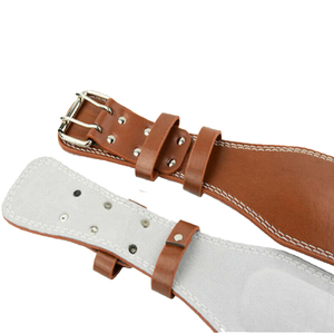 Cinturón de piel de vaca auténtica para levantamiento de pesas, cinturón de gimnasio para levantamiento de pesas, con logotipo personalizado, gran oferta - Product Image 3