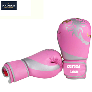 Guantes de Boxeo de Cuero para Entrenamiento y Combate, con Logotipo Personalizado, Cierre de Gancho y Bucle en la Correa de Muñeca, Más Vendidos - Product Image 3
